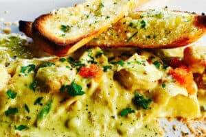 nusa dua restaurants | Seafood-Ravioli-Prawn-Leek-Curry-Tobiko-1