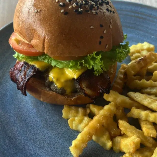 burger at nusa dua beach grill